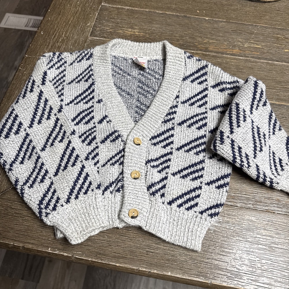 Vintage Winnie The Pooh By‎ Disney Cardigan Sweater Kids Small Grandpa Sweater